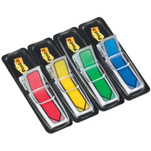 Segnapagina removibili Post-it® Index Mini ''Freccia'' 684 classici assortiti 4 confezioni da 24 - 684ARR3
